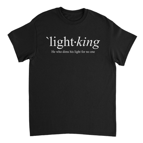LIGHT KING // Define - Black Tee